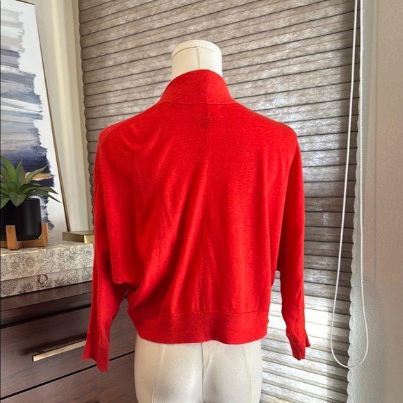 Woman's Old Navy Red/Orange Cropped Shrug/Cardigan. Size XS - Picture 3 of 5